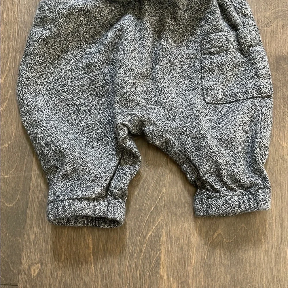 H&M PM Gray Knit Baby Overalls